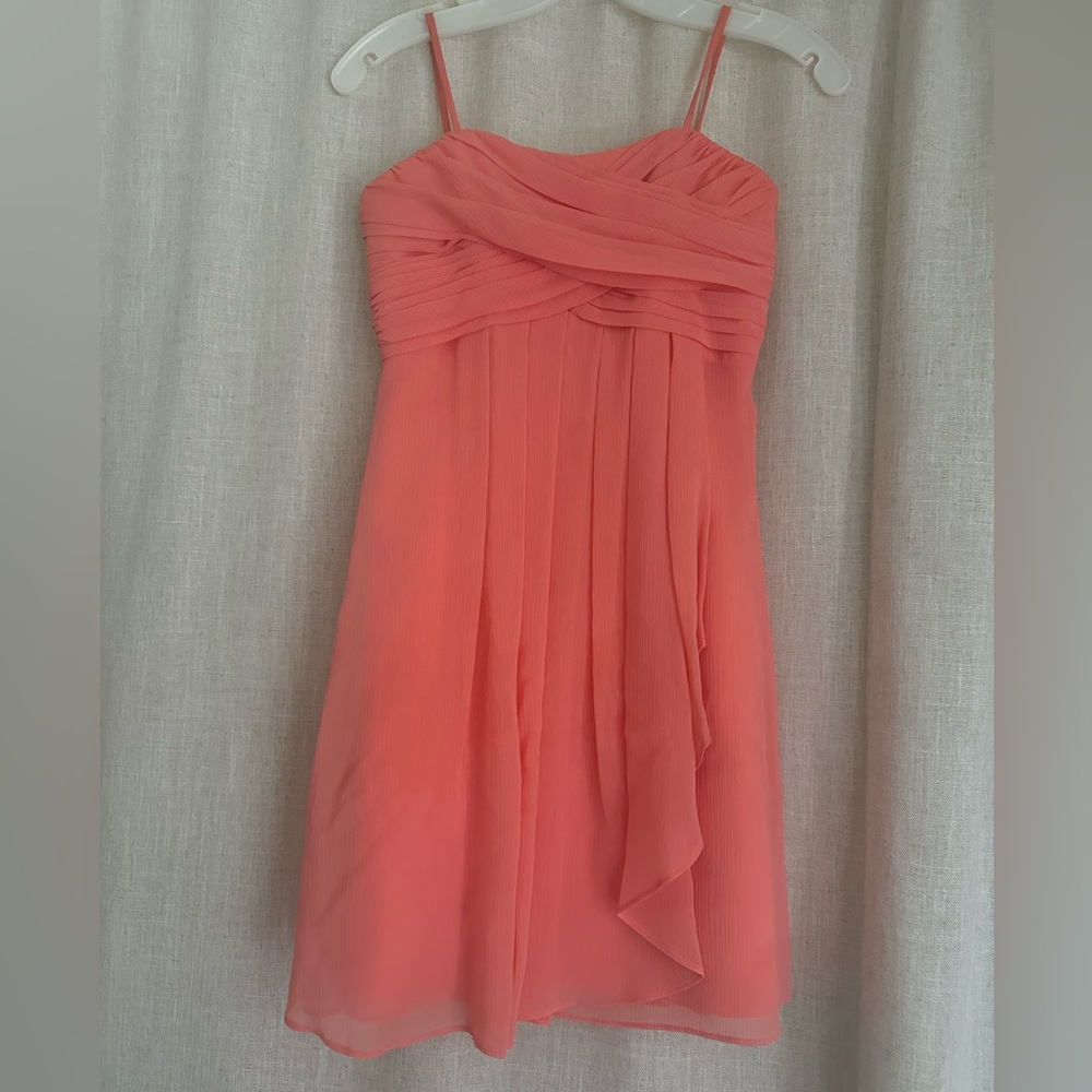 David’s Bridal Coral Event Dress- Girl’s size 12- great condition